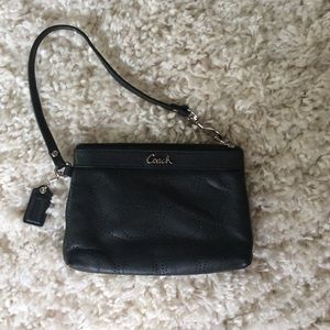 COACH leather wristlet